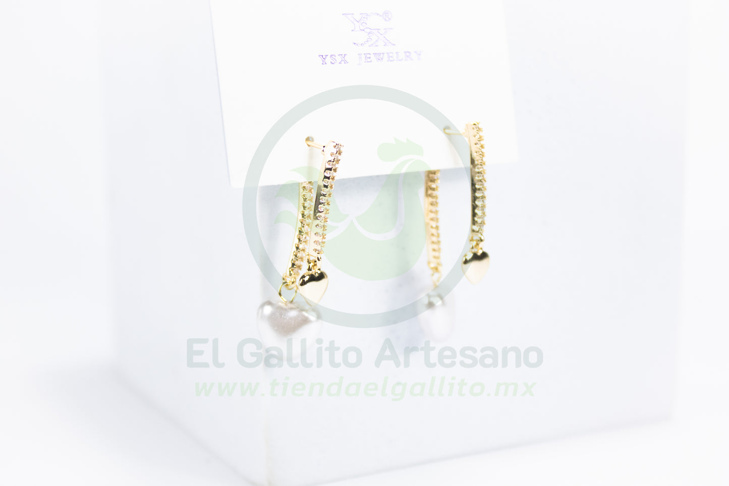 Arete Vivi Dw-1 | Doble Corazón Colgante