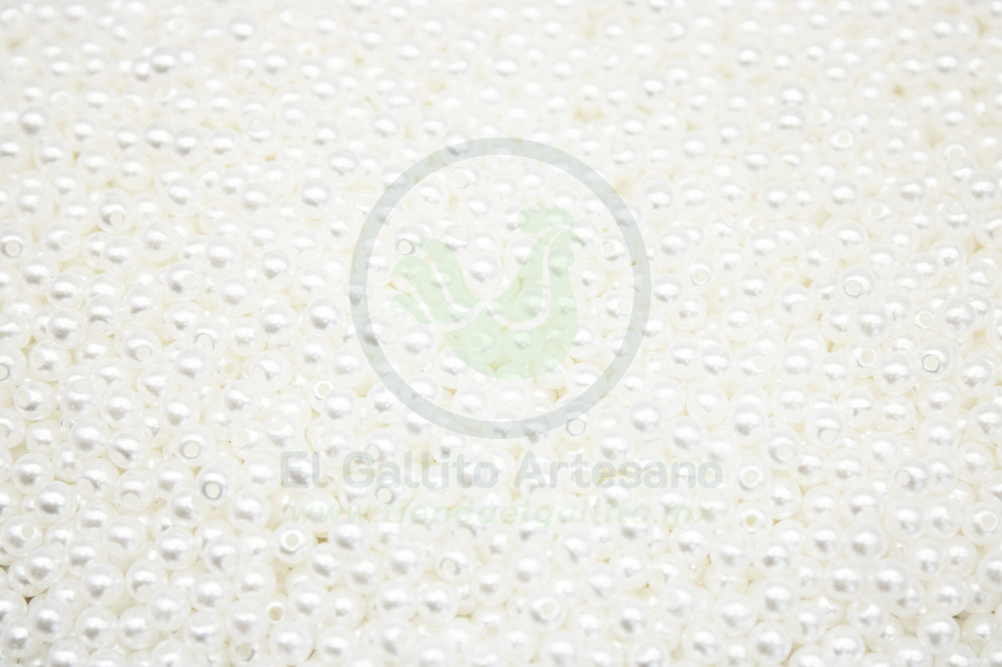 Acr Bola Perla ABS | Varias Medidas (BLANCA)