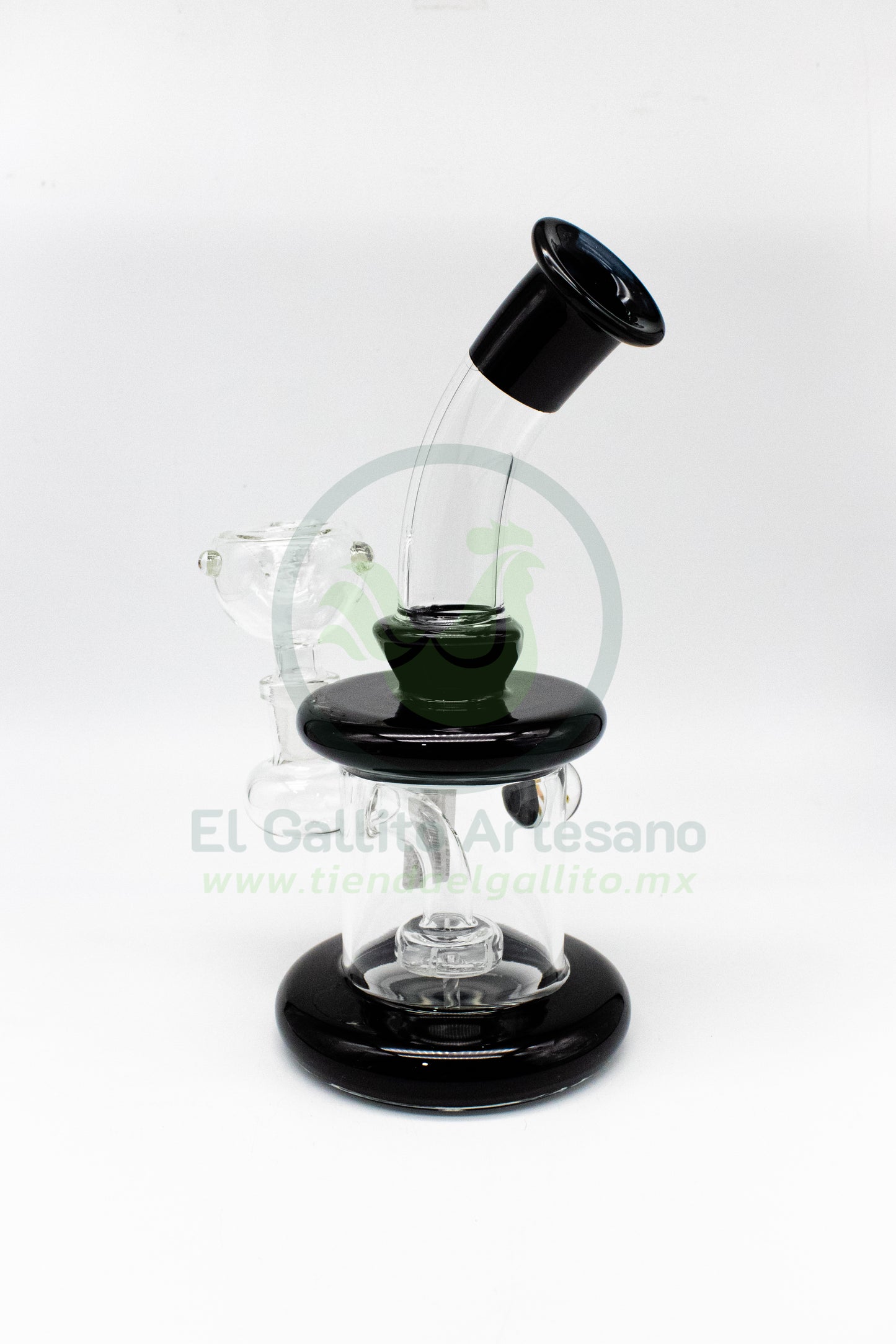 Bong CA348 | Negro Trans con Flor
