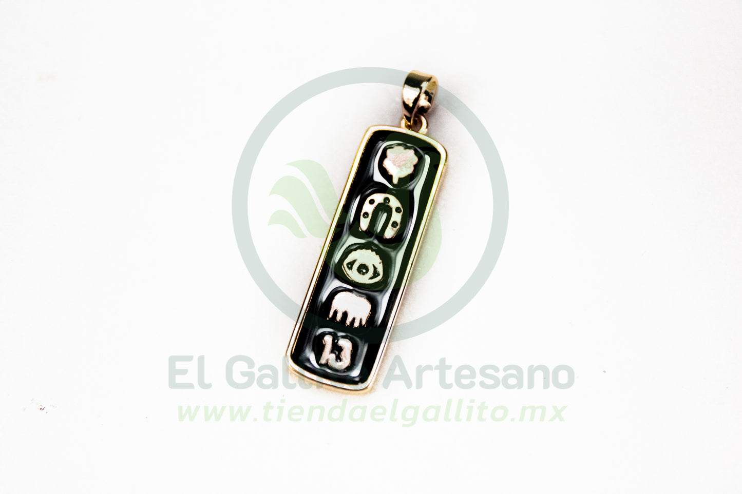 Charms #90 25-1 | Placa Buena Suerte Negra
