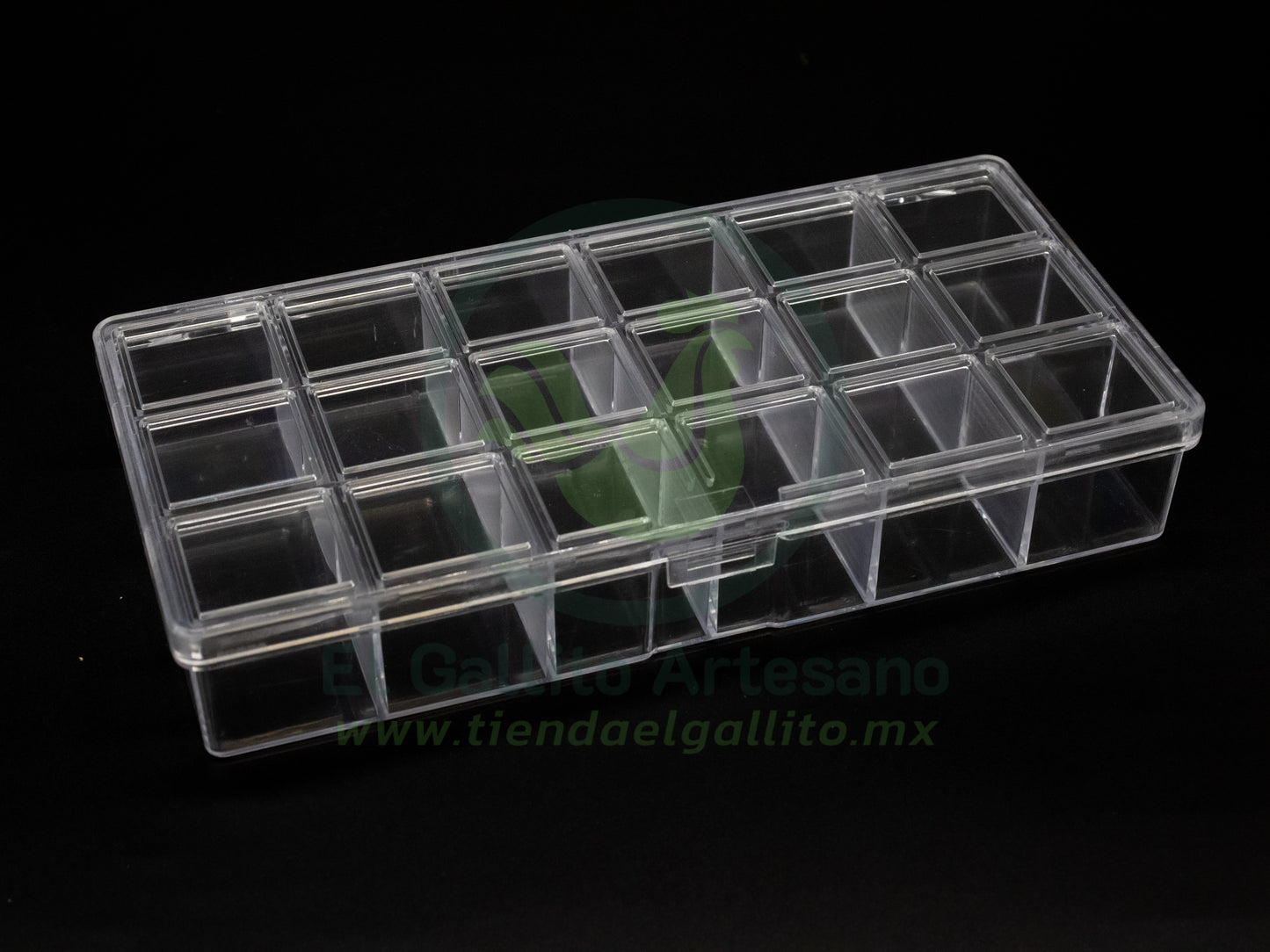 Caja Plástica CMD20-52 | Acrílico 18 Compartimentos