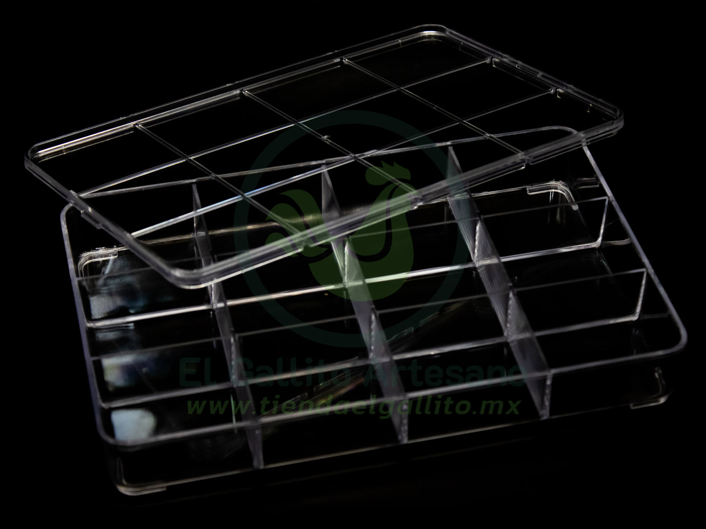 Caja Plástica CMD20-53 | Acrílico 12 Compartimentos