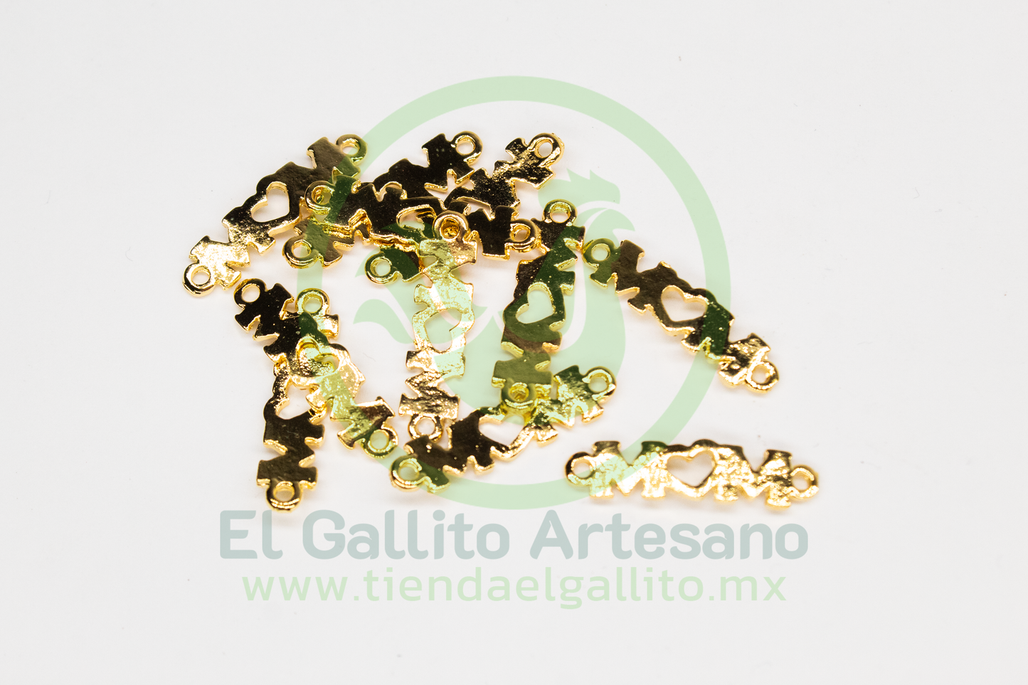 #552 Chapa de Oro - Dije Enlazador Mom