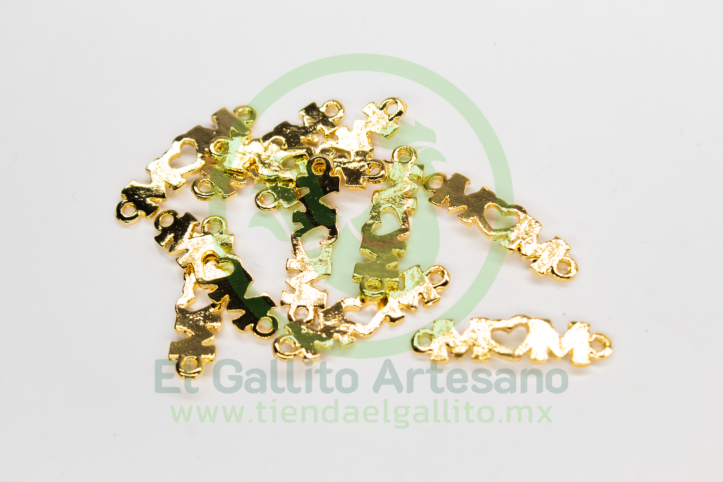 #552 Chapa de Oro - Dije Enlazador Mom