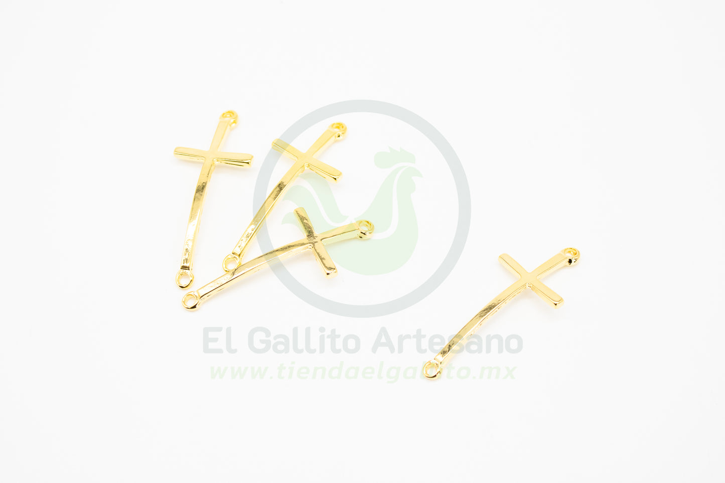 #474 Chapa de Oro - Dije Enlazador Cruz JUMBO (PIEZA) (NUEVO)