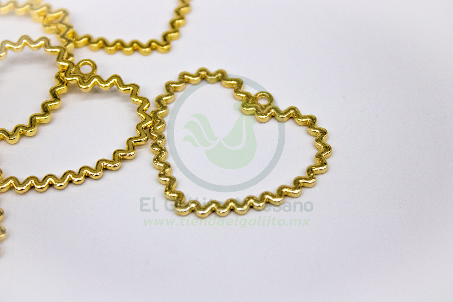 #547 Chapa de Oro - Corazón Silueta Irregular G (PIEZA) (NUEVO)