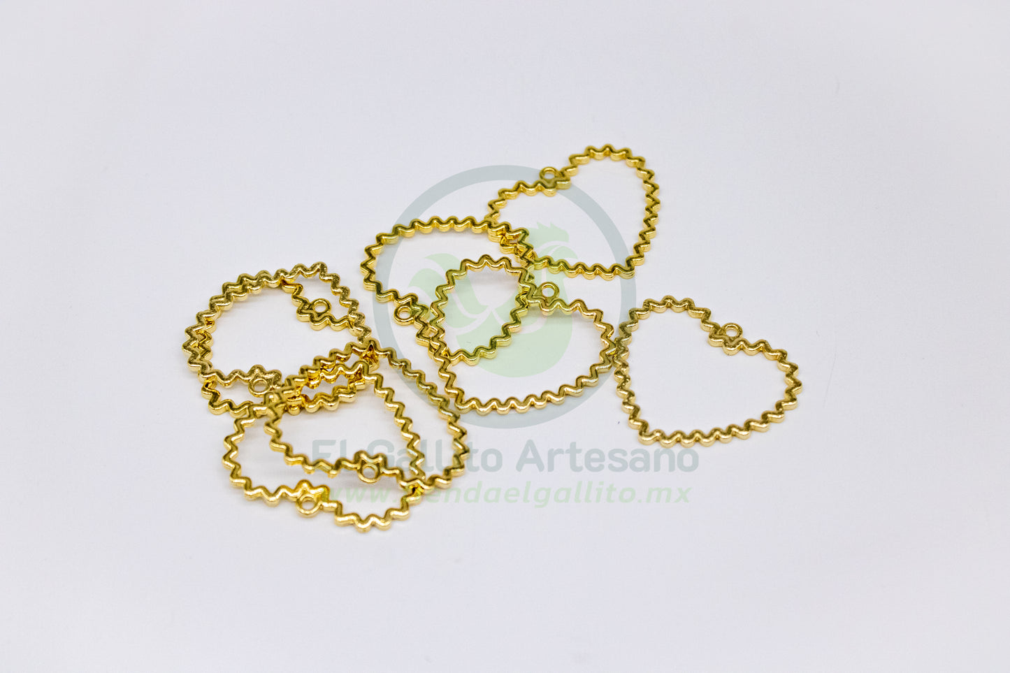 #547 Chapa de Oro - Corazón Silueta Irregular G (PIEZA) (NUEVO)