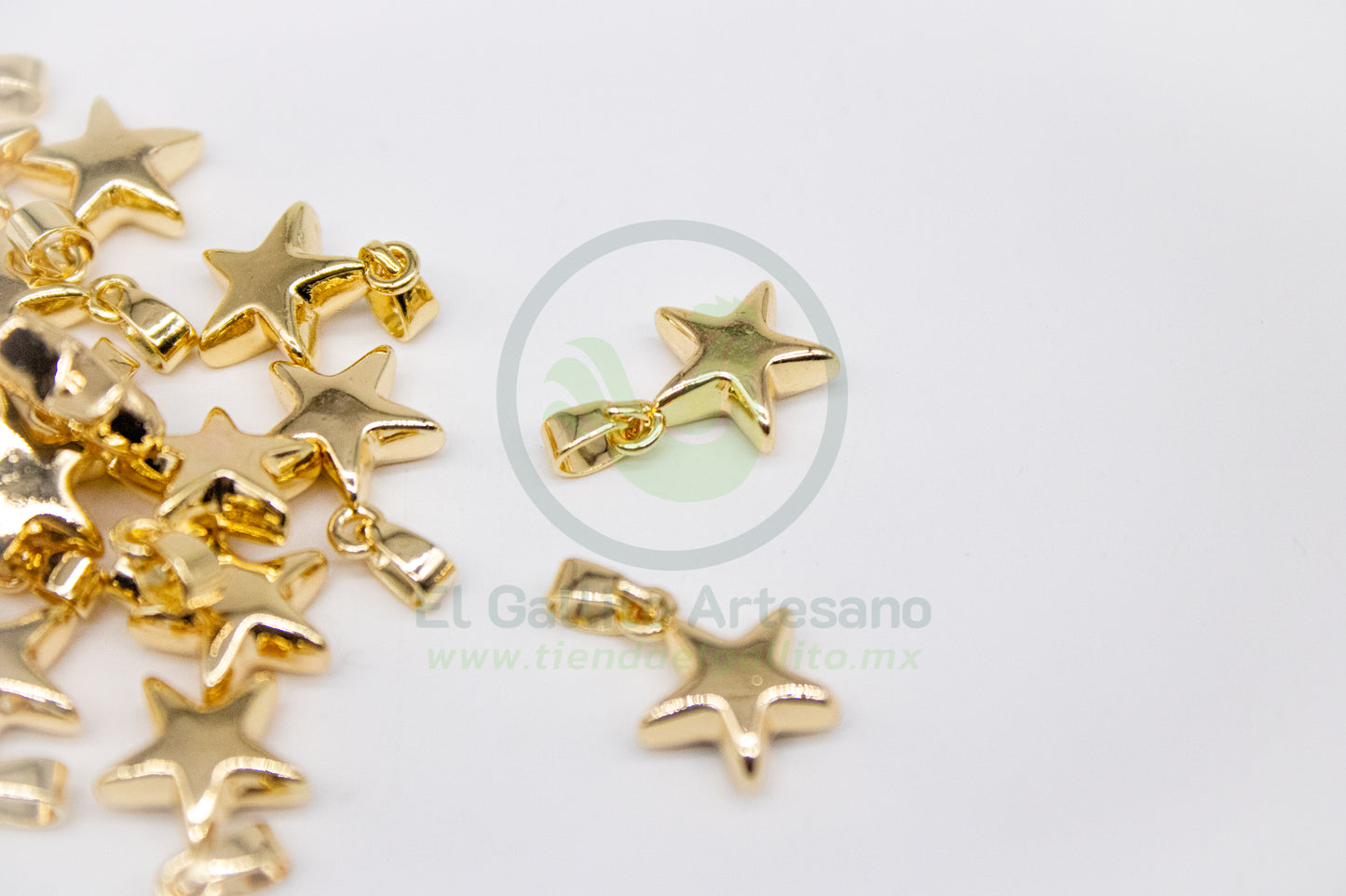 #594 Chapa de Oro - Dije Estrella con Pasacadena (PIEZA) (NUEVO)