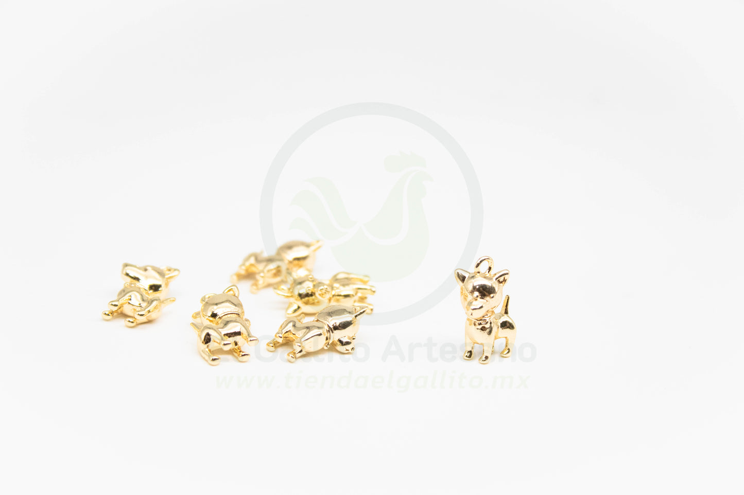 #699 Chapa de Oro - Dije Perro Chihuahua (NUEVO) (PIEZA)