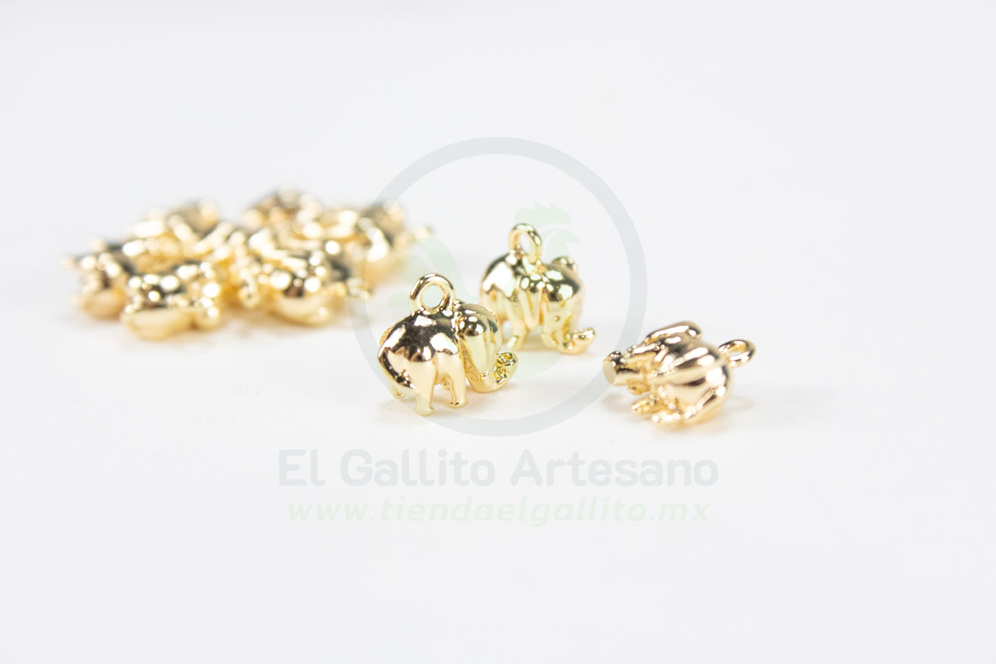 #707 Chapa de Oro - Dije Elefante Super Mini (PIEZA) (NUEVO)