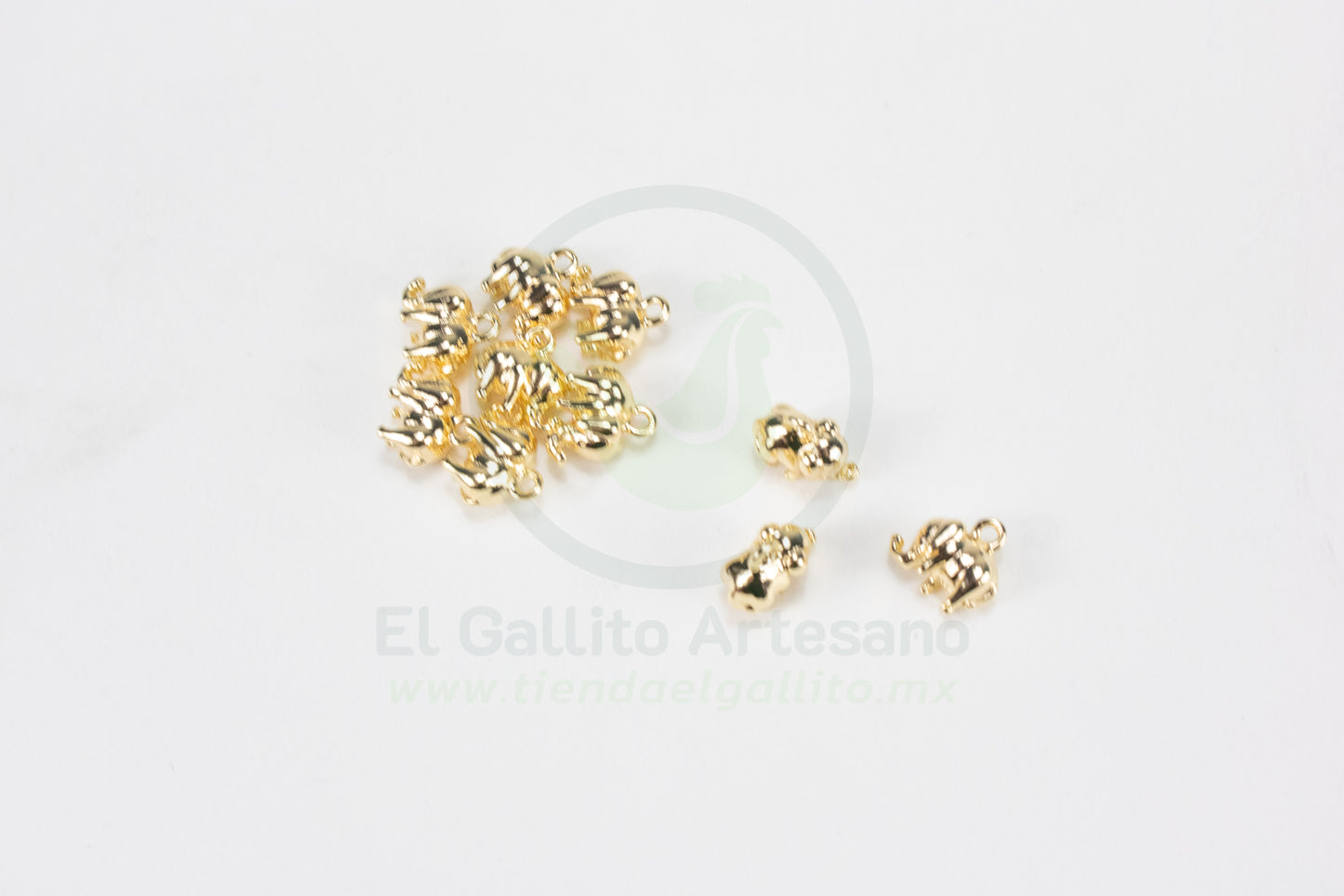 #707 Chapa de Oro - Dije Elefante Super Mini (PIEZA) (NUEVO)
