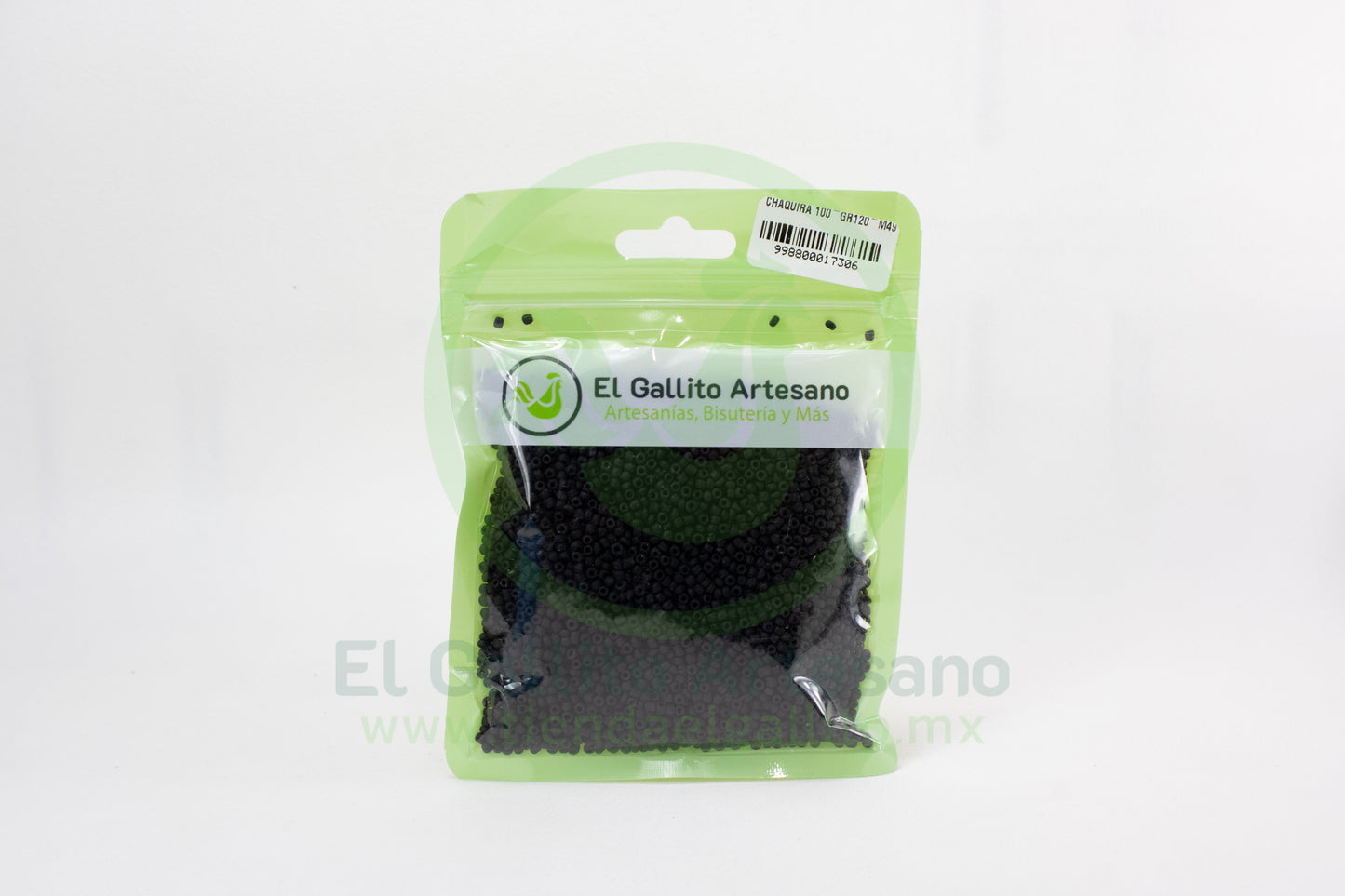 Chaquira 100-Gr120-M49 | Negro Opaco