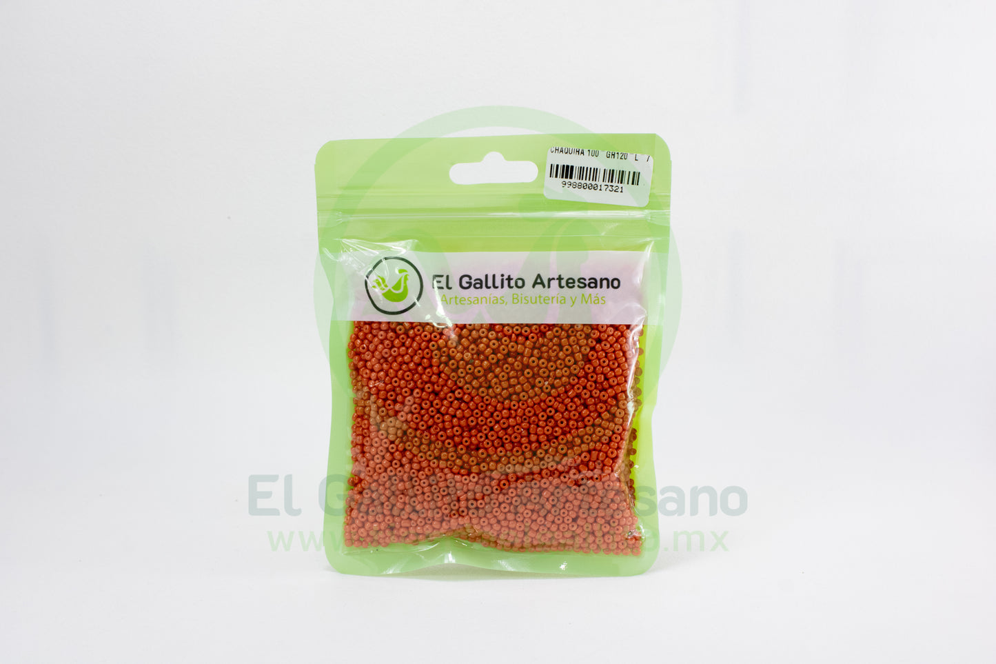Chaquira 100-Gr120-L-7 | Naranja Claro
