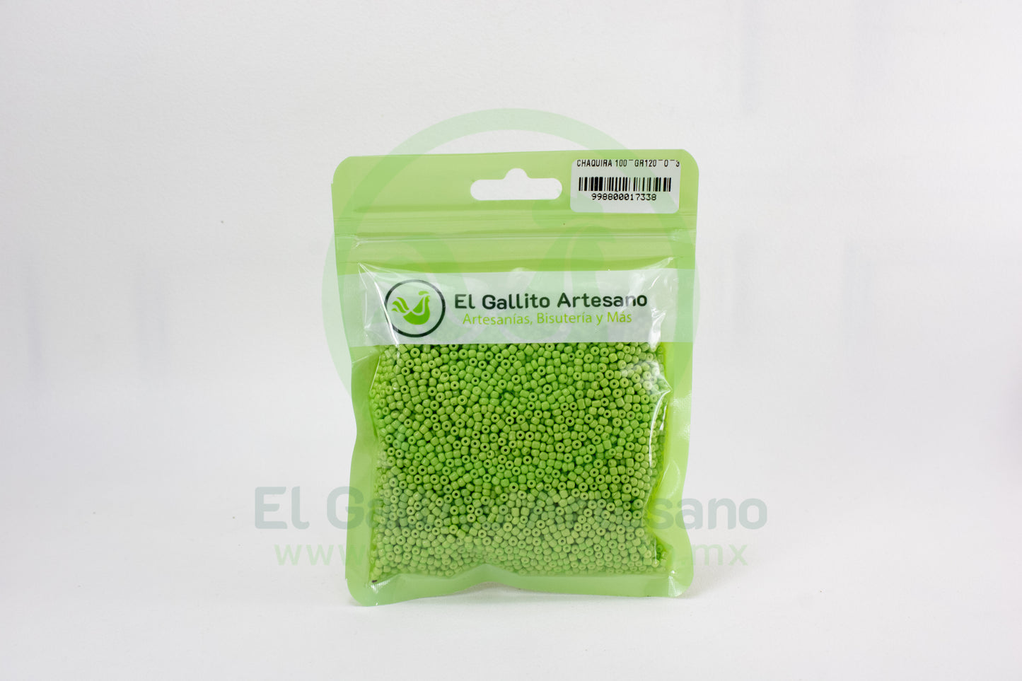Chaquira 100-Gr120-O-3 | Verde Manzana