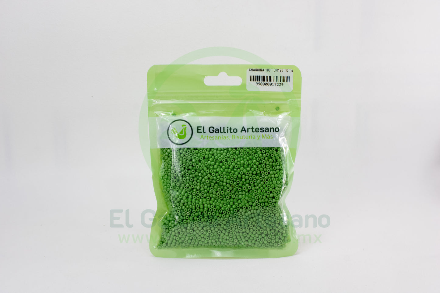 Chaquira 100-Gr120-O-4 | Verde Alga