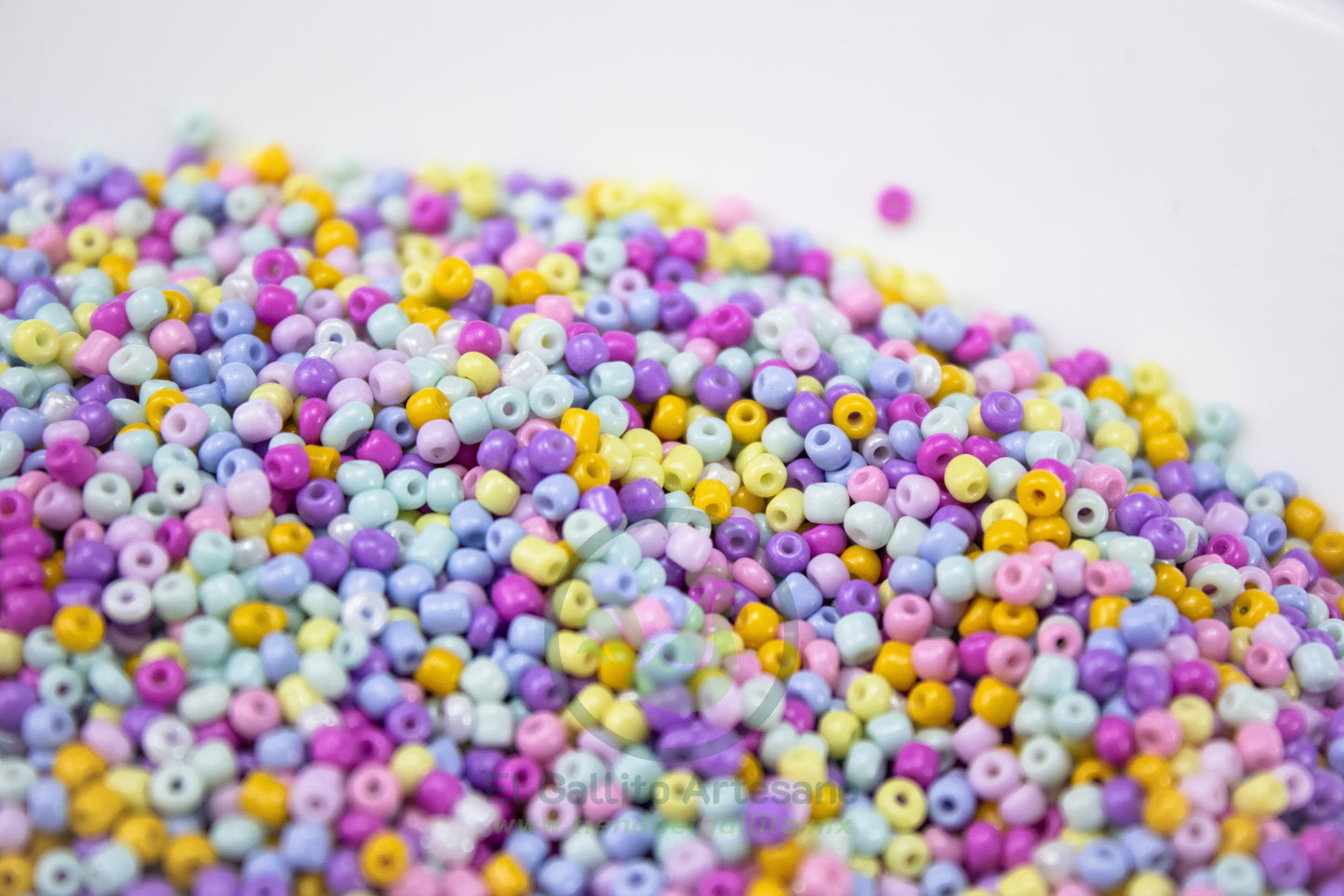 Chaquira 12/0 Mix8 | Claros Lilas Amarillos