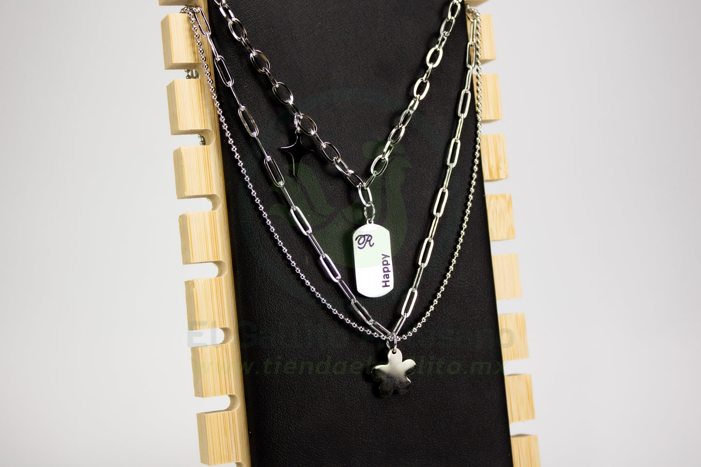Collar Acero 24-4 MD 09 | Placa Happy