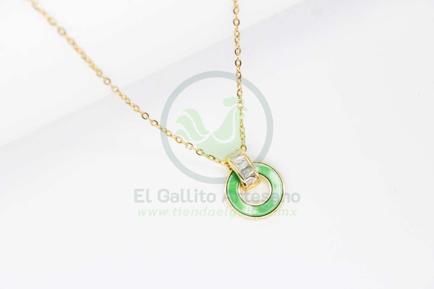 Collar Cobre MD30 | Círculo Esmeralda