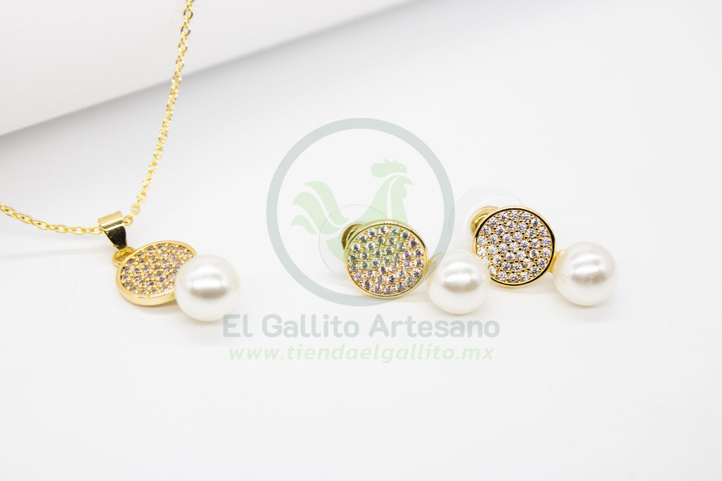 Collar Cobre MD79 | Círculos Perla