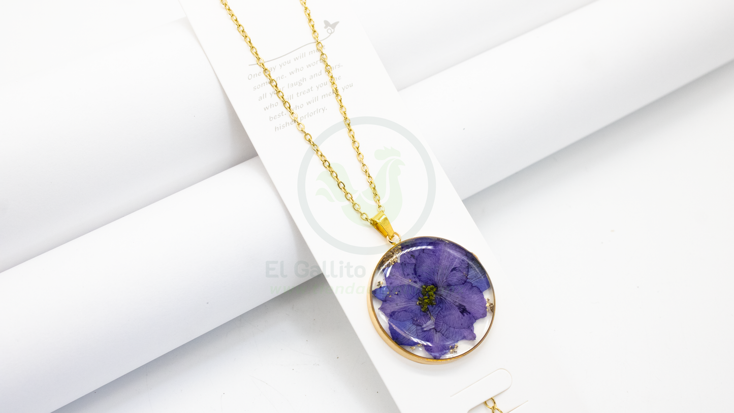 Collar Dije Resina MD06 | Lisianto Morado