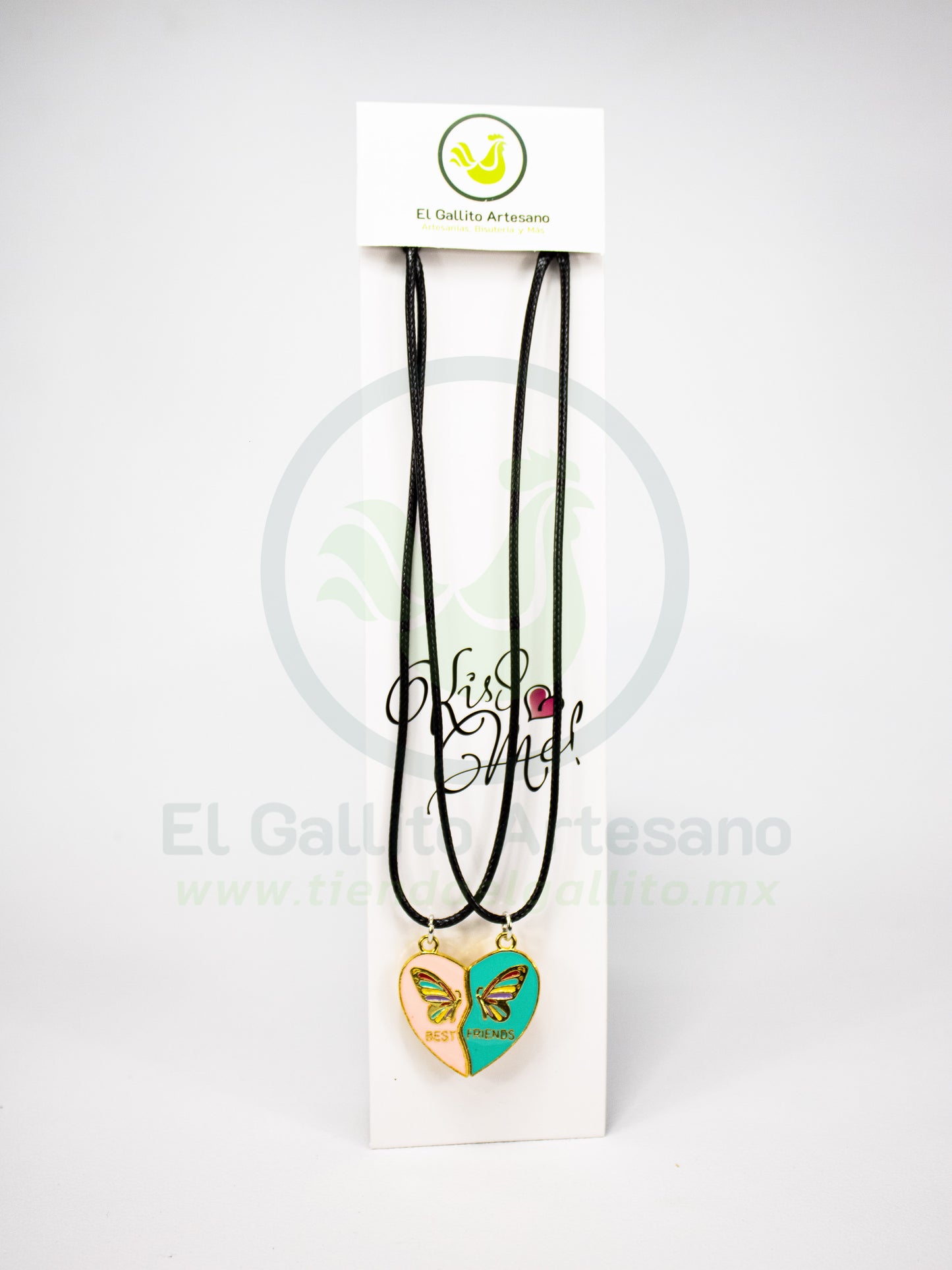 Collar Pareja 24-4 MD22 | Medio Corazón Mariposa