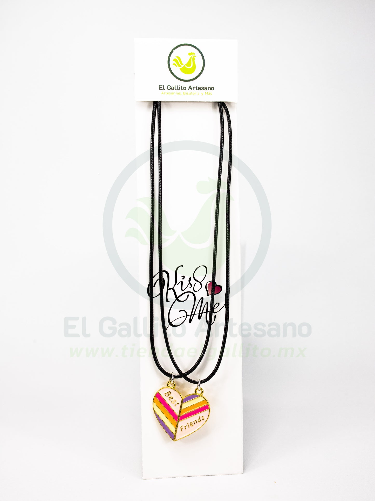 Collar Pareja 24-4 MD24 | Medio Corazón Best Friends