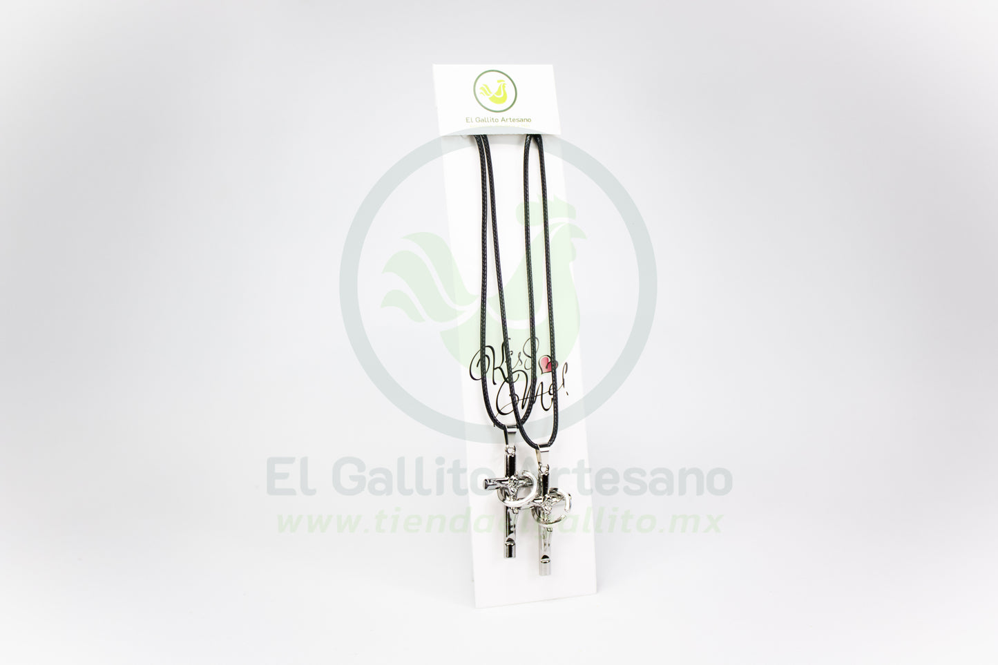 Collar Pareja 24-4 MD42 | Cruz Cristo con Anillo
