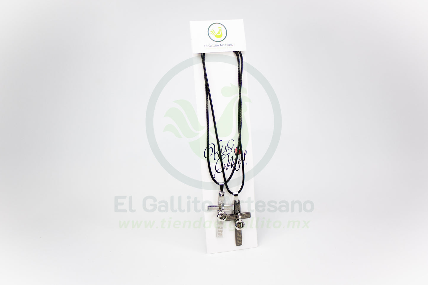 Collar Pareja 24-4 MD44 | Cruz Doble Anillo