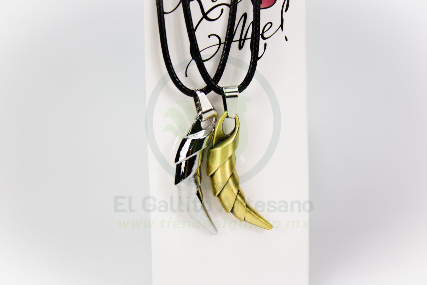 Collar Pareja 24-4 MD45 | Colmillo Dorado y Plateado