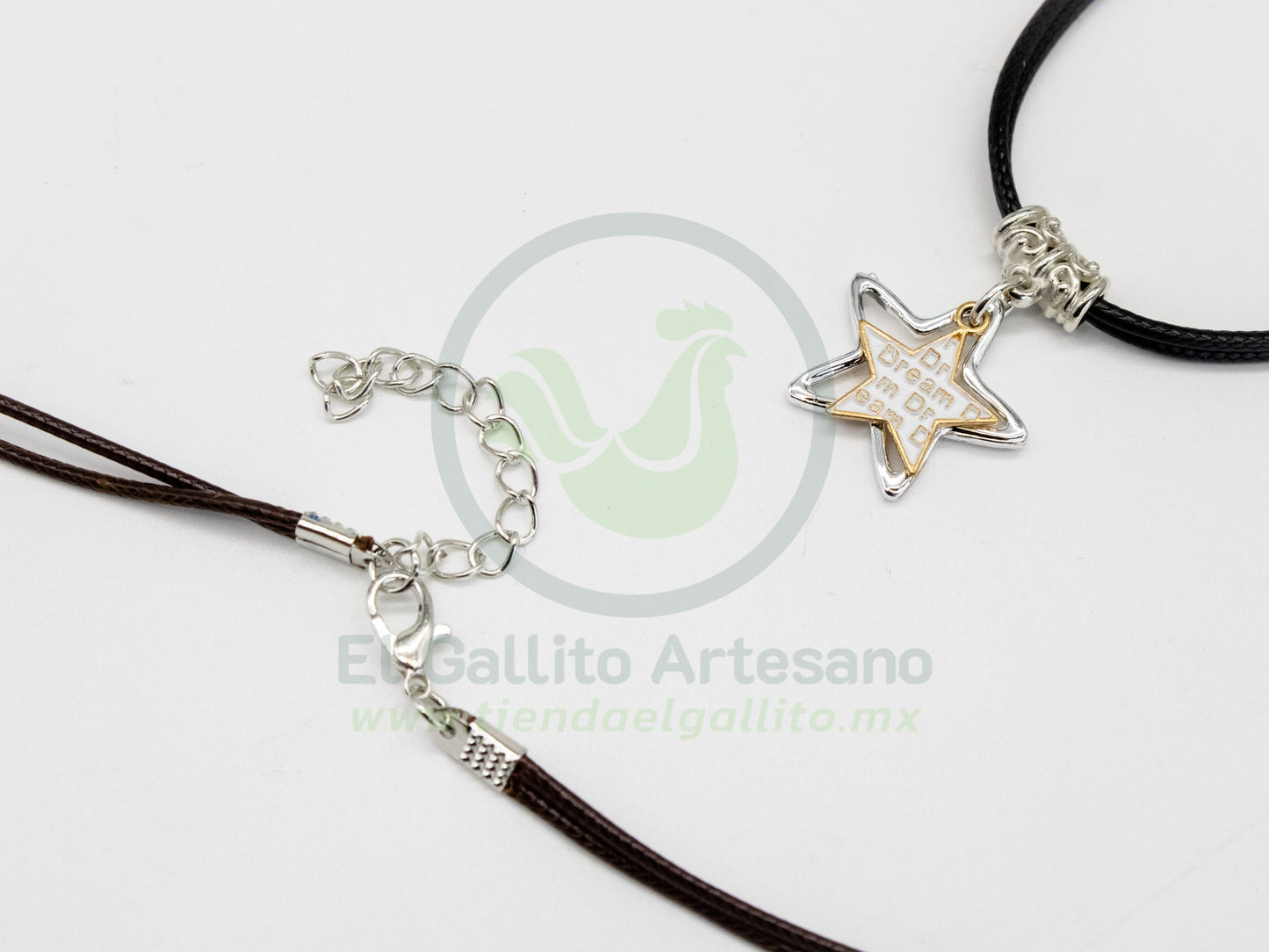 Collar Pareja MD03 | Estrella Dream B/N