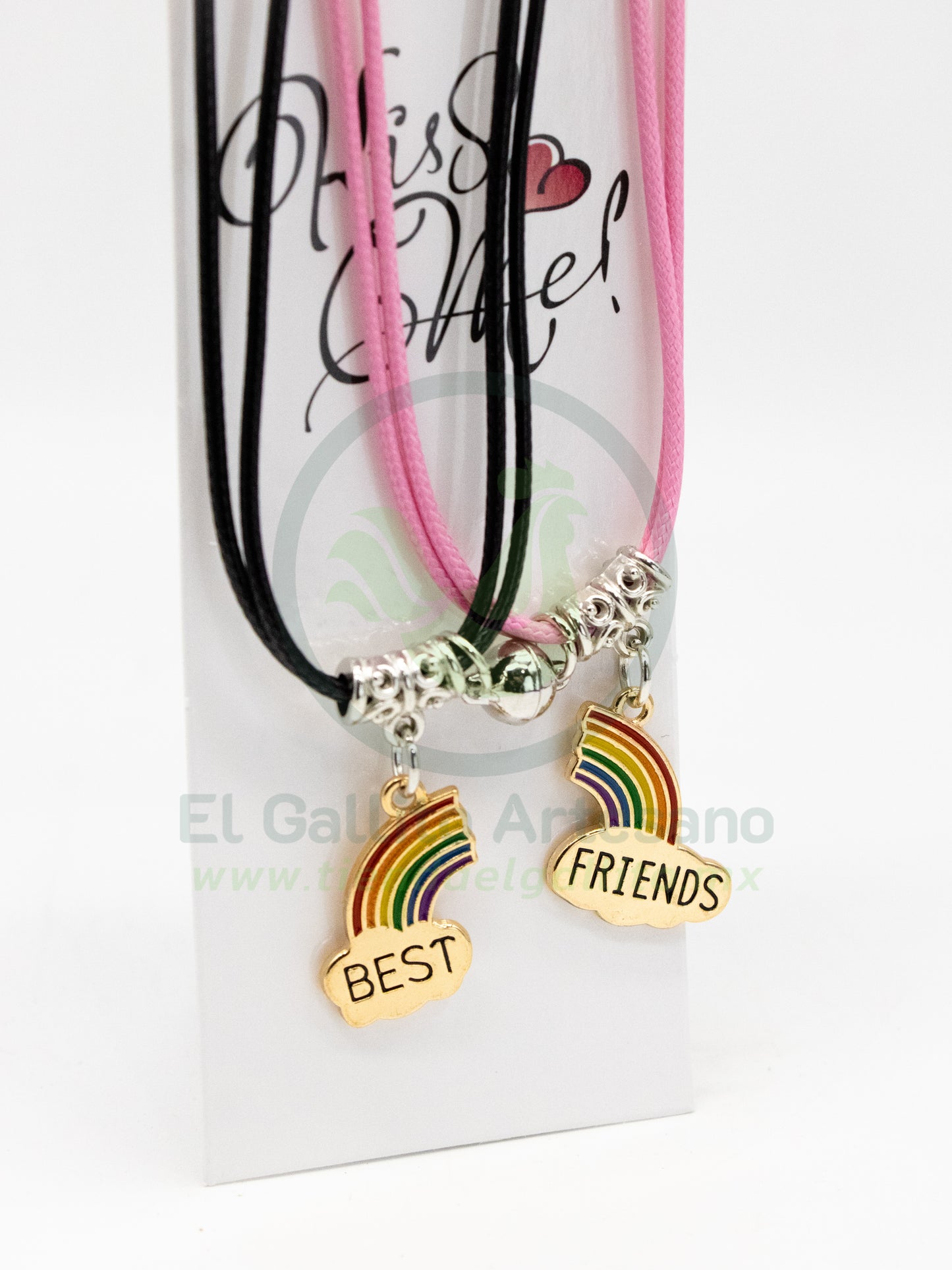 Collar Pareja MD11 | Best Friends Arcoiris