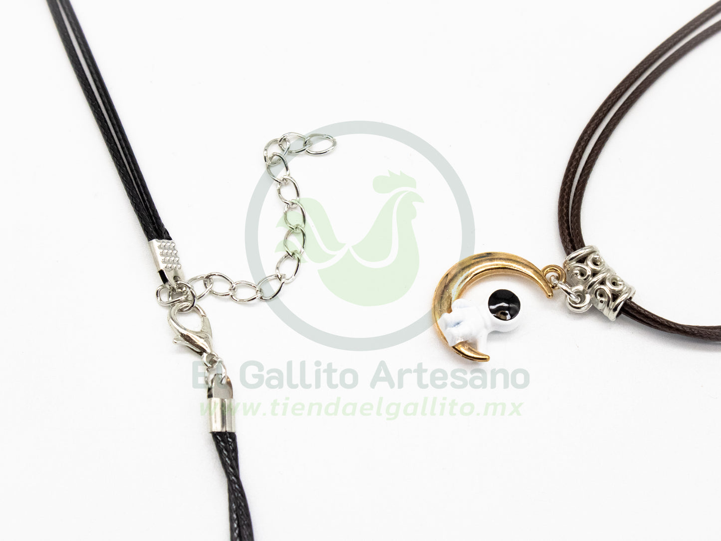 Collar Pareja MD15 | Astronauta Luna Estrella
