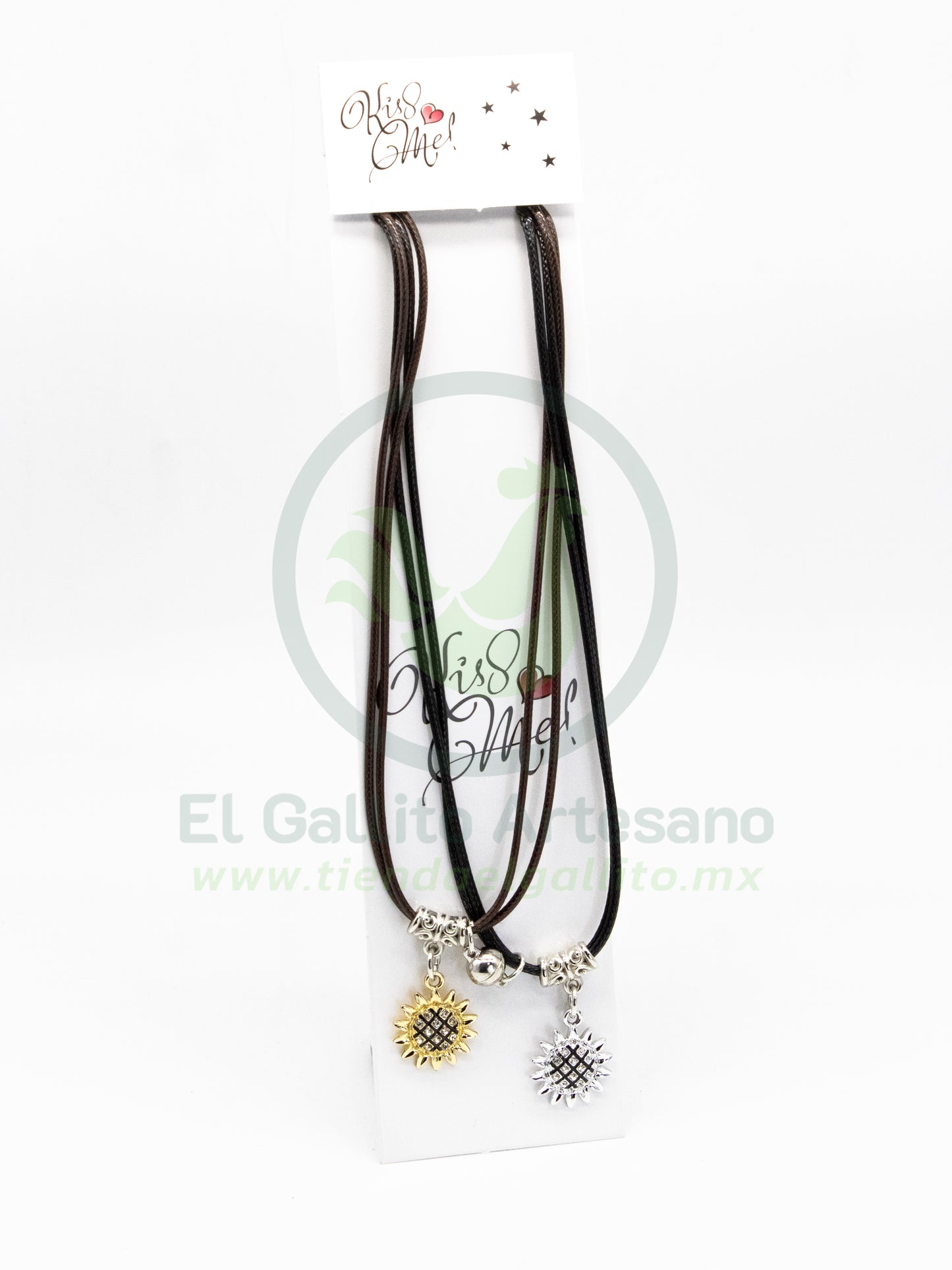Collar Pareja MD17 | Girasol Dor/Plat