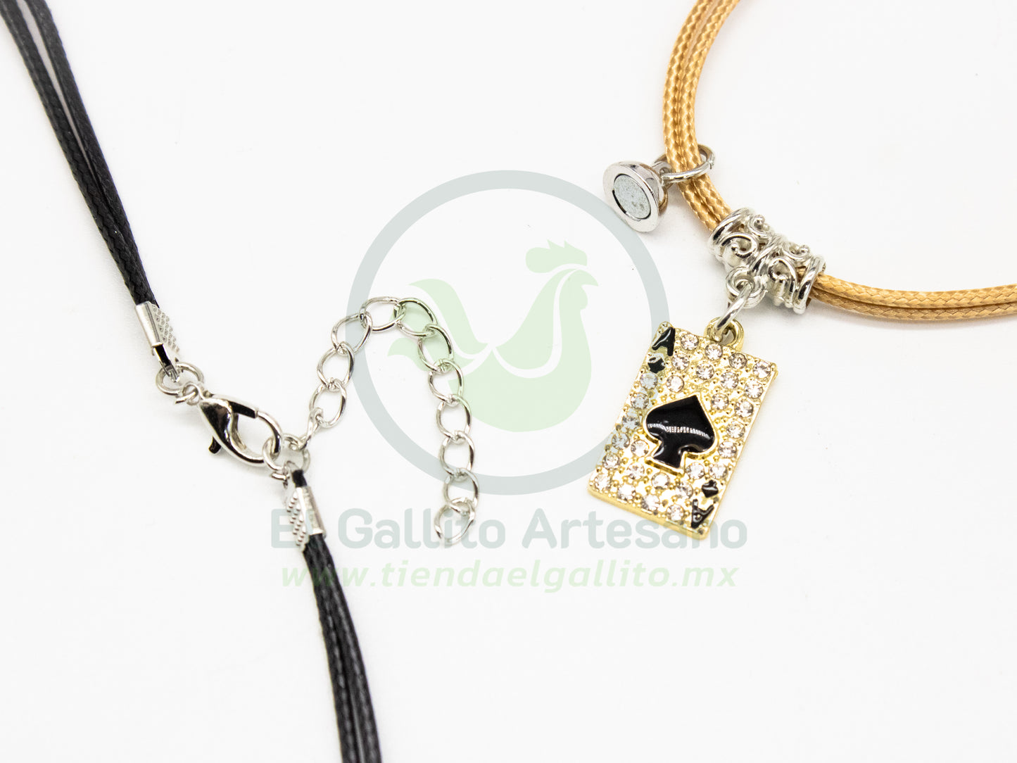 Collar Pareja MD18 | Carta AS Dor/Plat