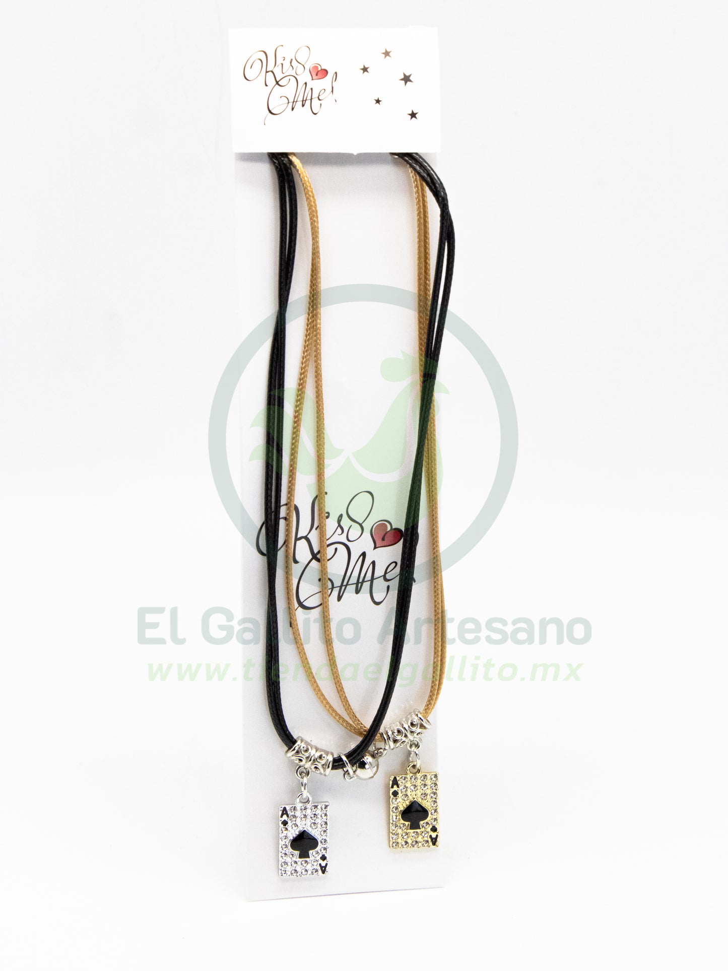 Collar Pareja MD18 | Carta AS Dor/Plat