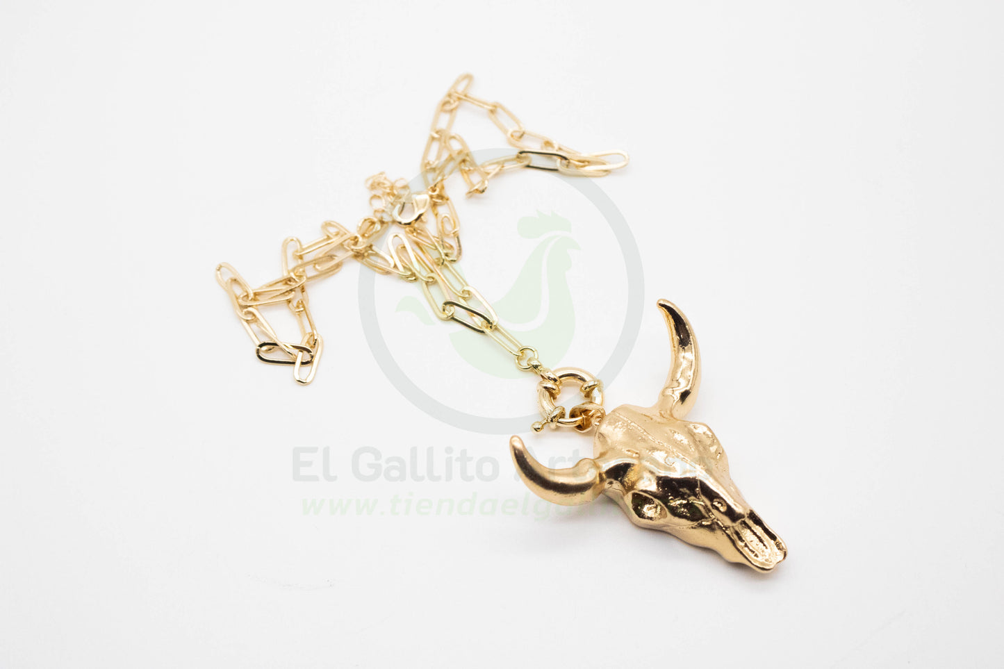 Collar Dije Toro Dorado
