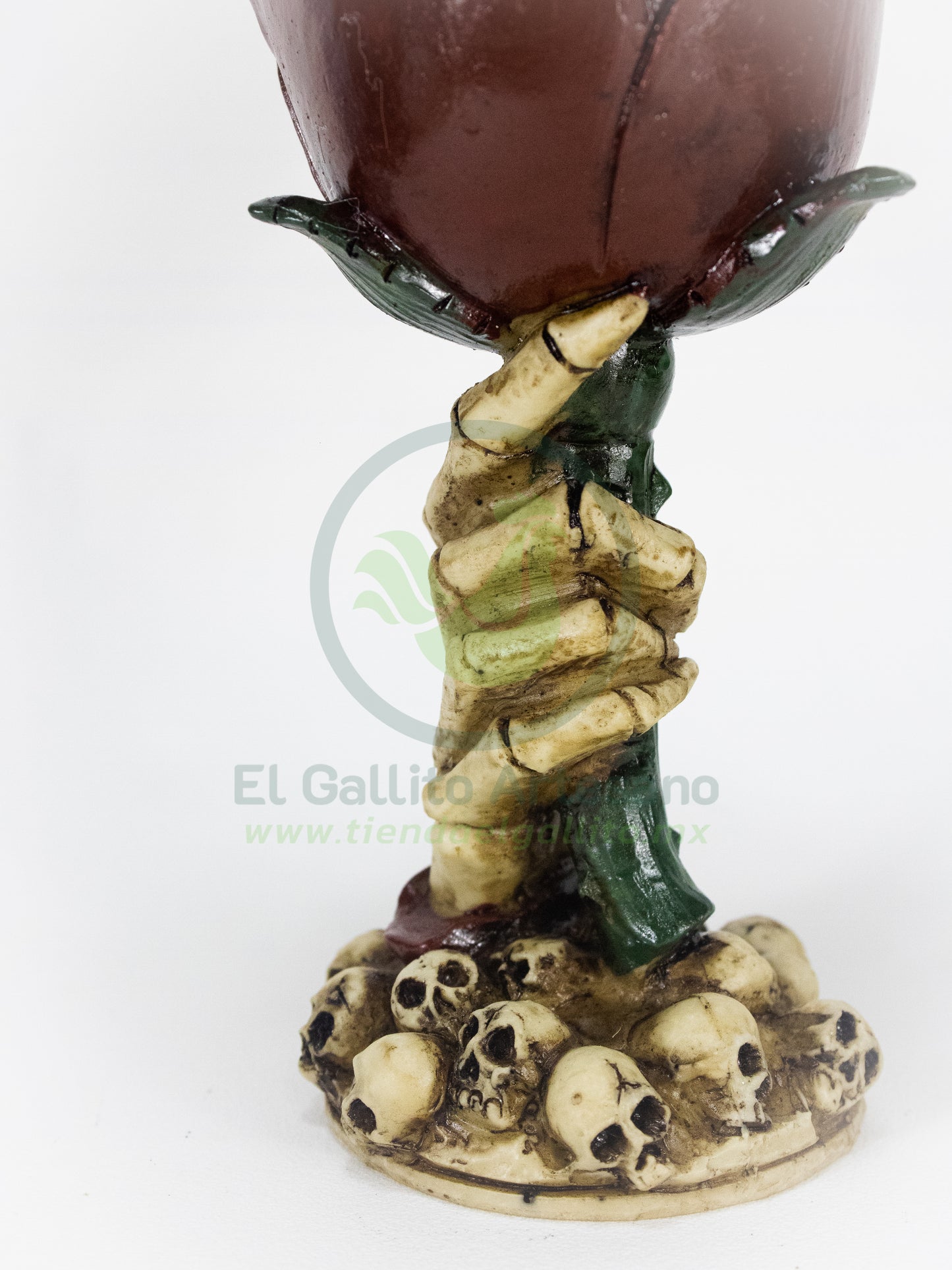 Copa 25-1 #1 | Mano Esqueleto Rosa Roja