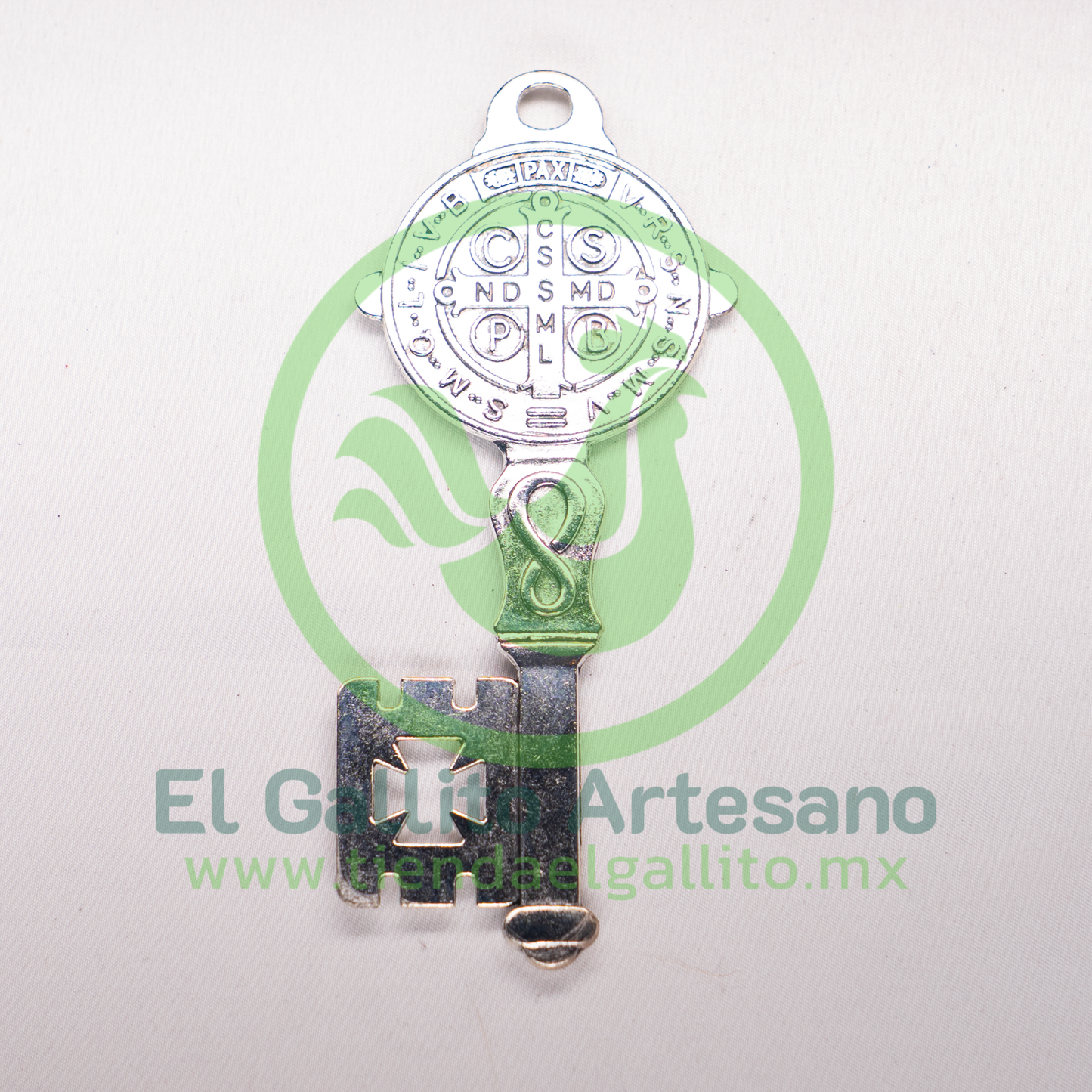 Dije #461 Llave San Benito Jumbo Niquelada