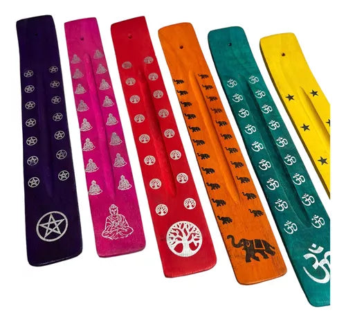 Porta Incienso Tablita Colores