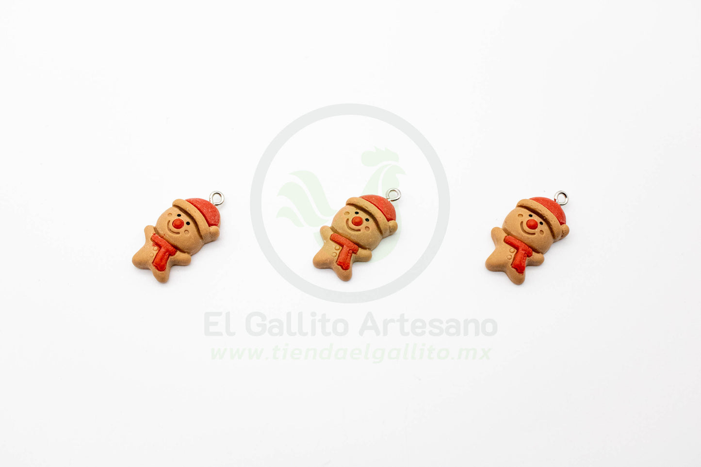 Muñeco de Galleta - Dije Acrílico Navidad