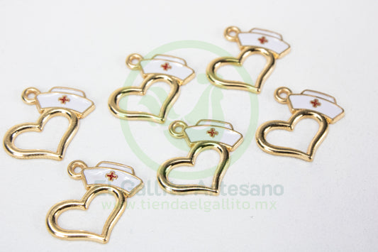 Dije #5 Esmaltado | Cofia Corazón