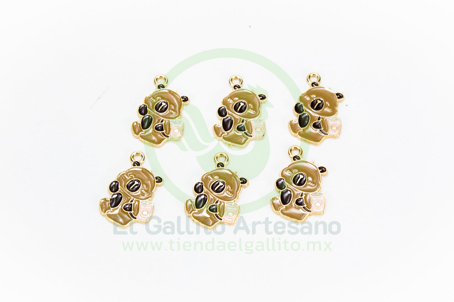 Dije #5 Esmaltado | Capibara Feliz Colores