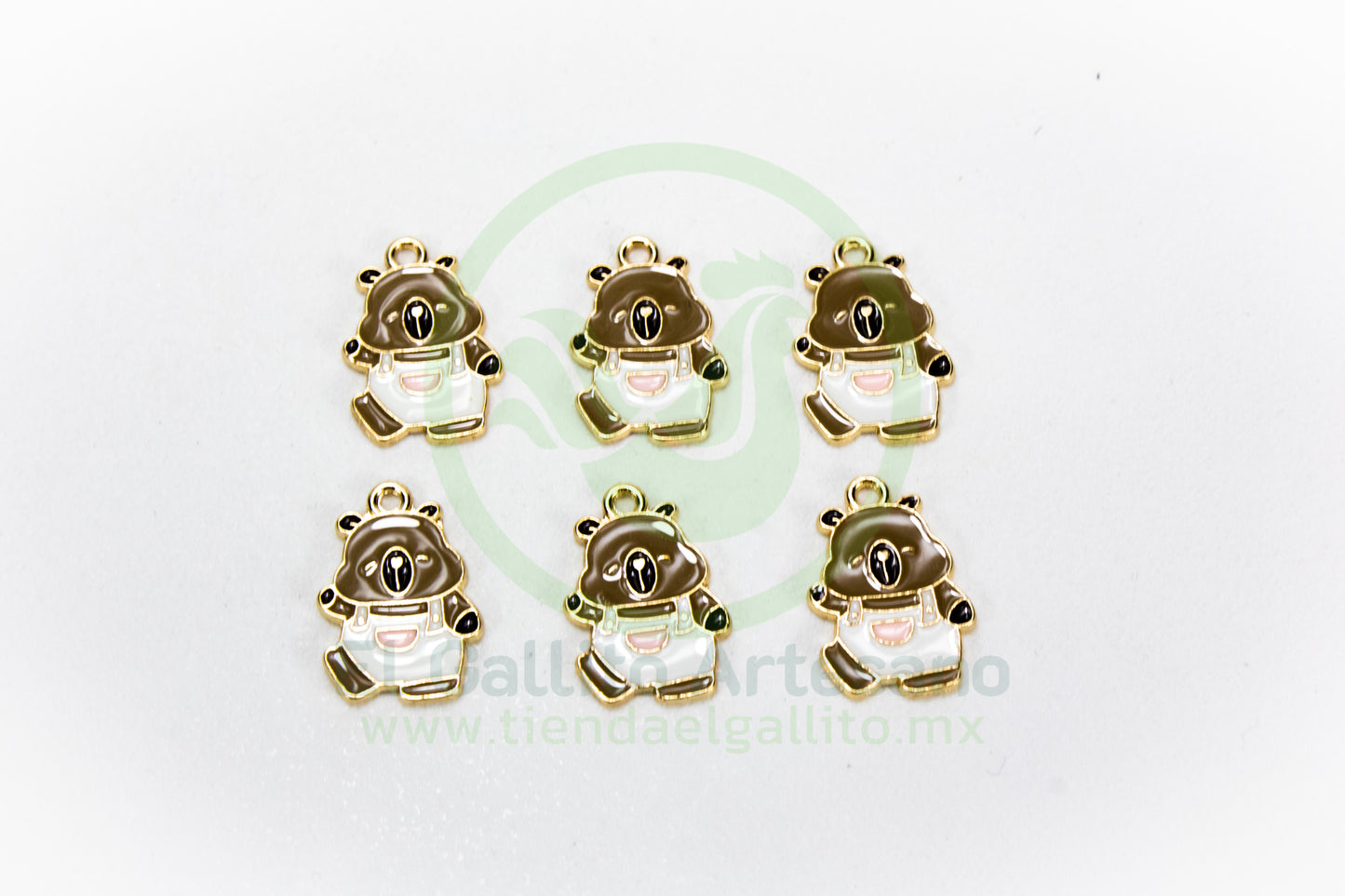 Dije #5 Esmaltado | Capibara Overol Colores