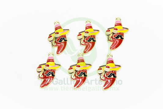 Dije #5 Esmaltado | Viva México Varios