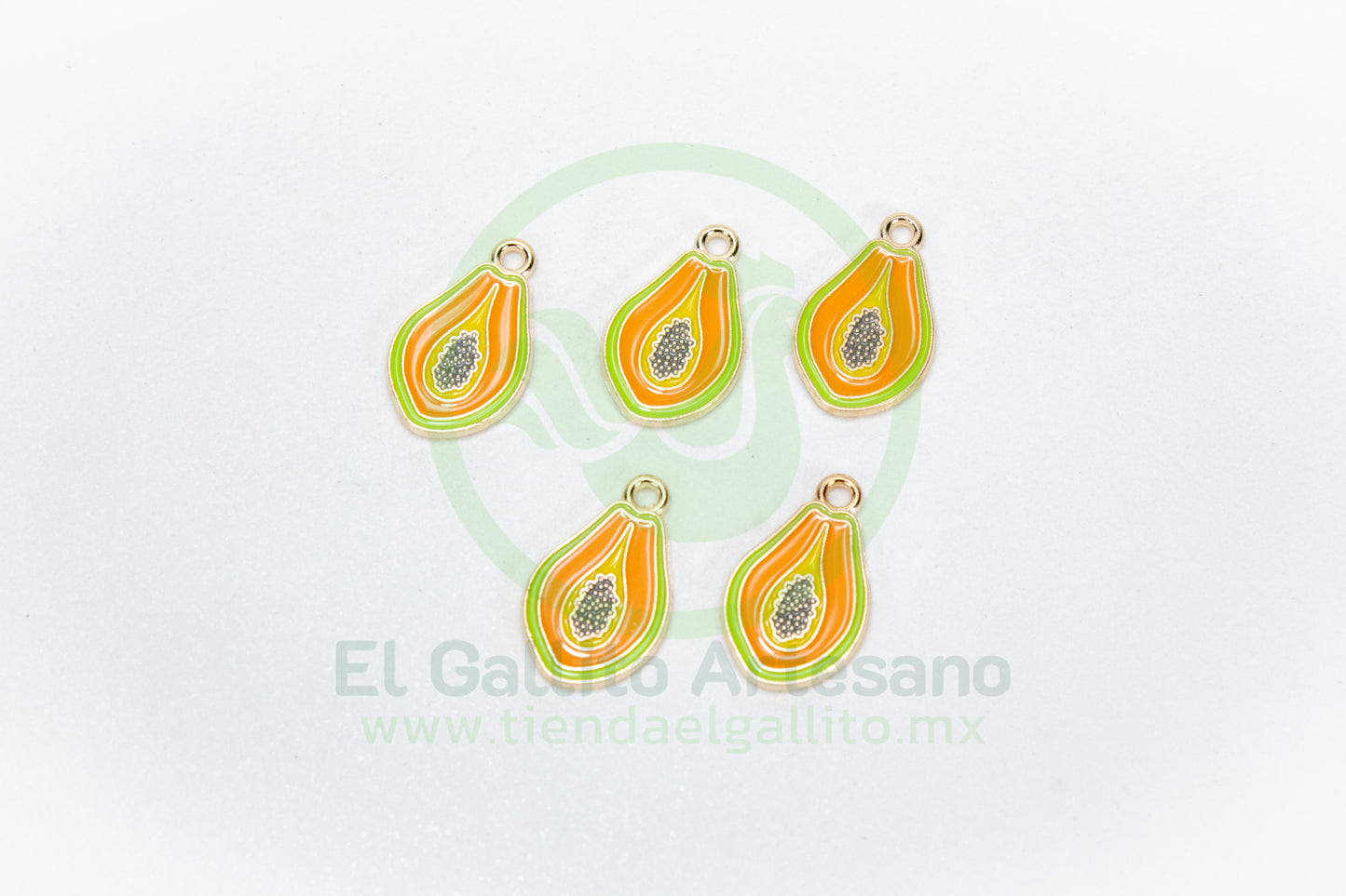 Dije #5 Esmaltado | Papaya