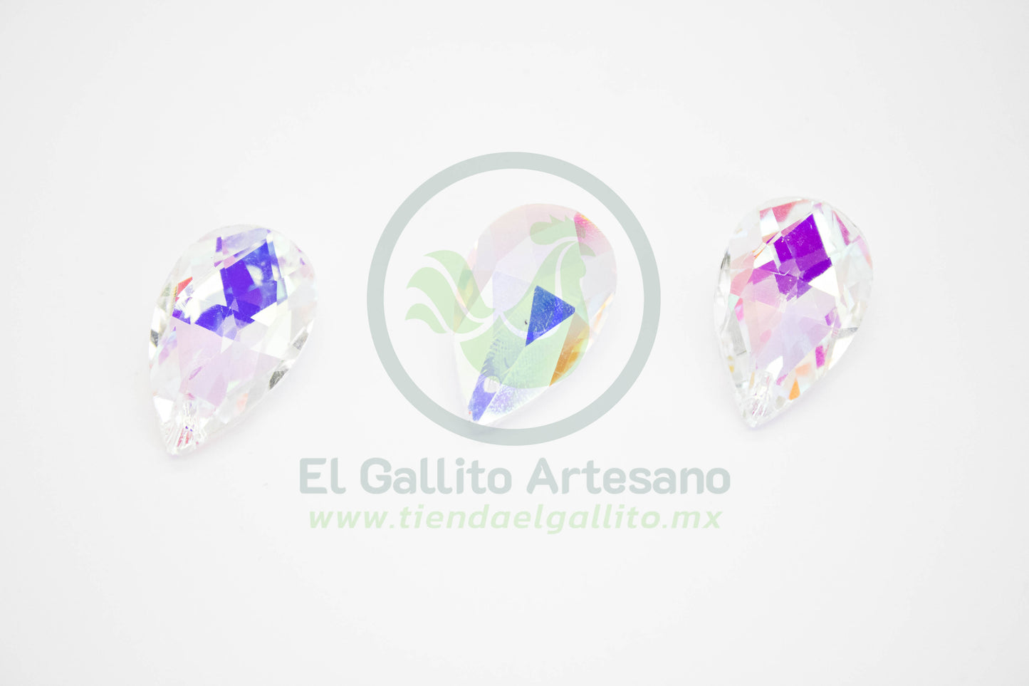 Dije Gota Facetada AB - Varias Medidas