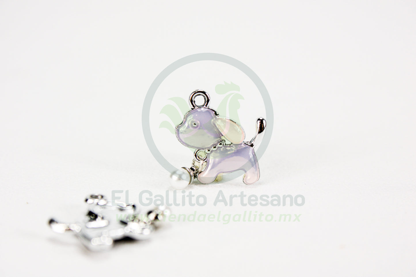 Perro Correa | Dije Esmaltado Mini
