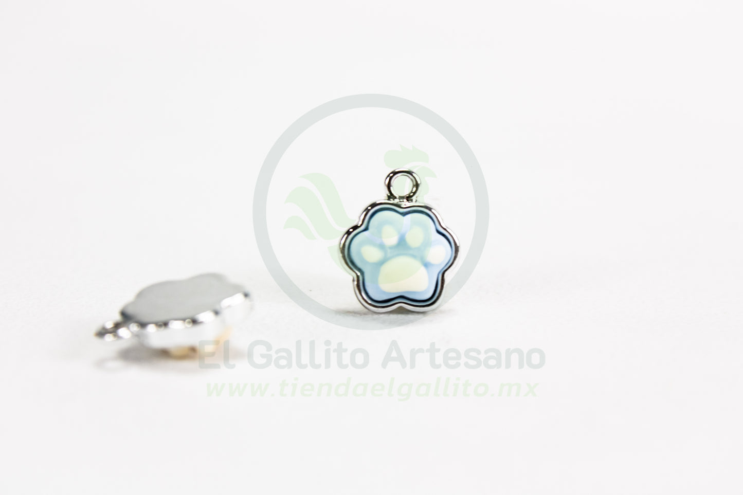 Huella Plat. | Dije Esmaltado Mini