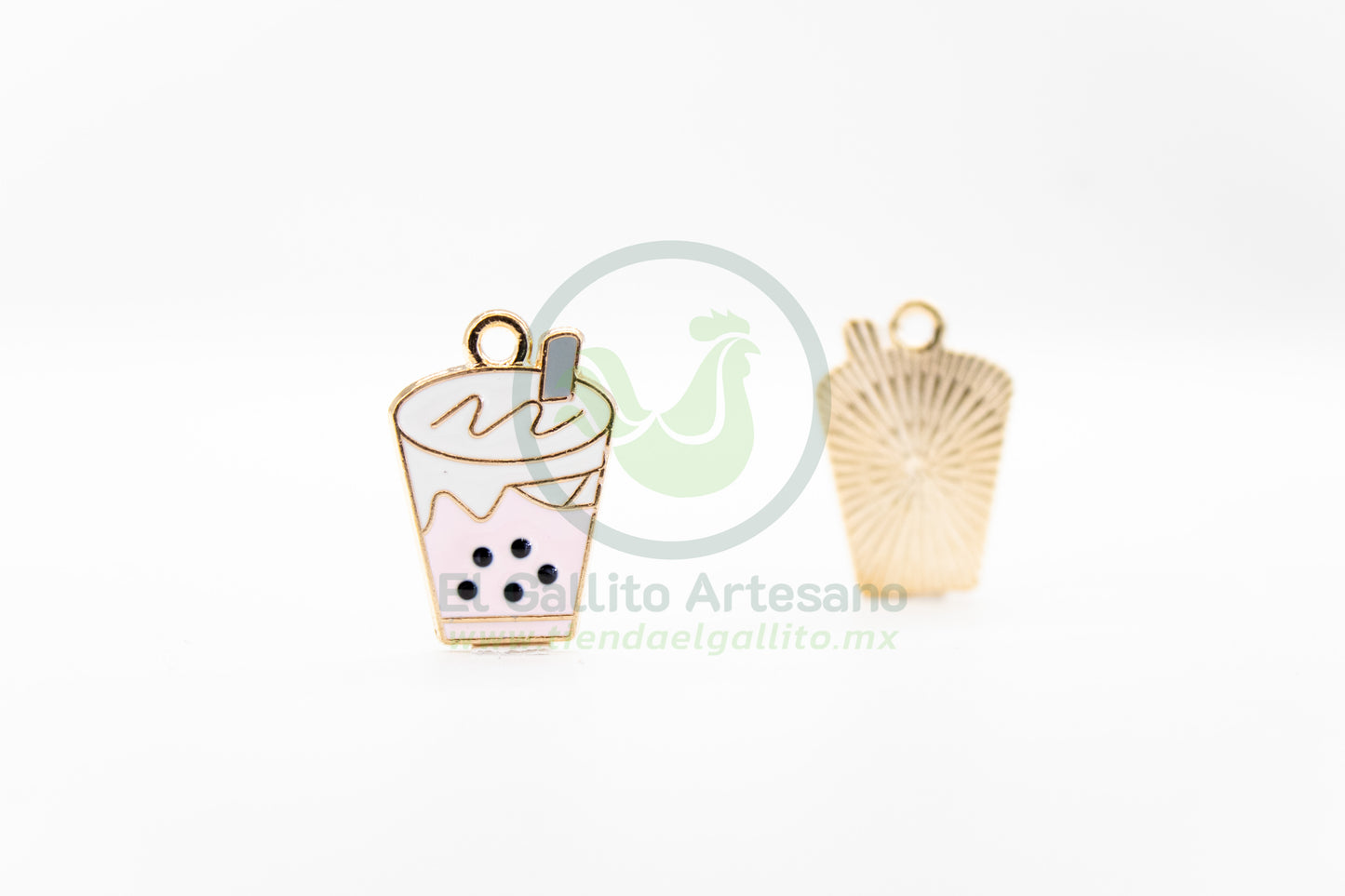 Vaso Milk Tea/Tapioca - Dije Metal