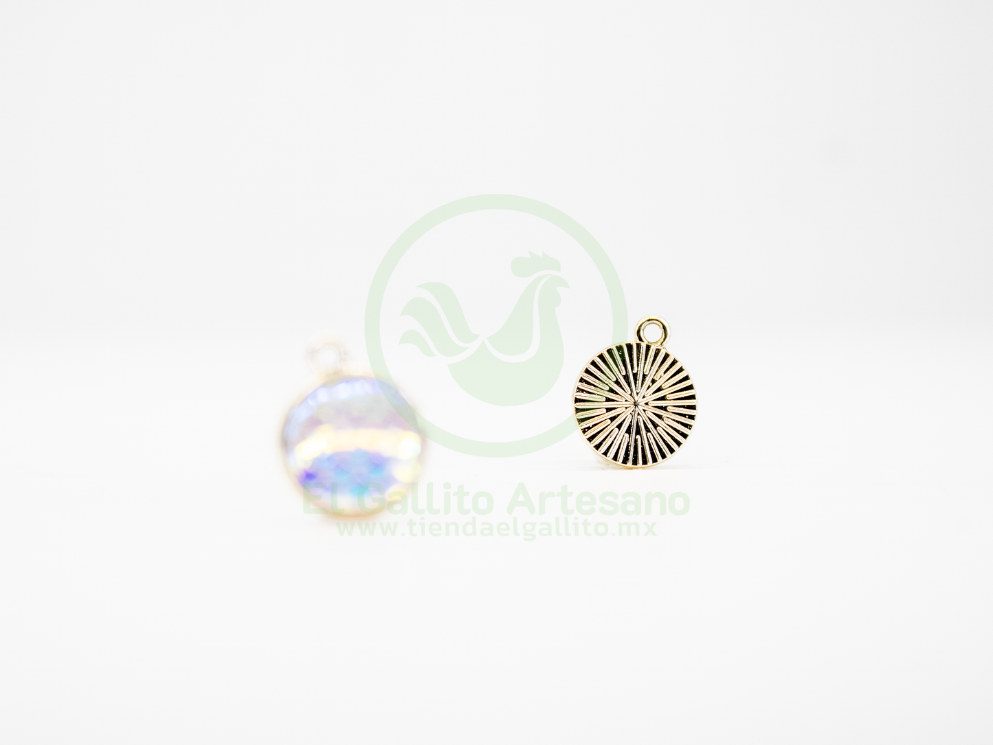 Círculo Escamas de Sirena - Dije Metal